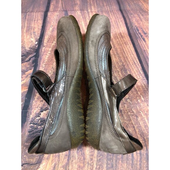 NAOT Kirei Brown Suede Leather Mary Jane Shoes Womens 39 / 8 (2e14) - Picture 6 of 10